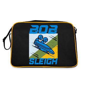 Bobsleigh Bobsleigh Racing Bobsleigh Sports d’hiver - Sac Retro - noir/or - Dos