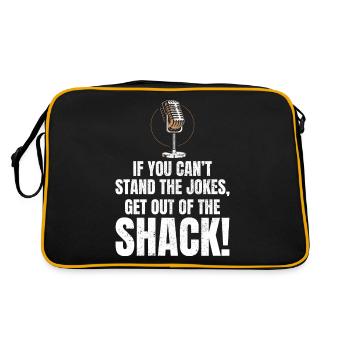 Amateur Ham Radio Operator Humor Jokes - Retro Bag - black/gold - Back