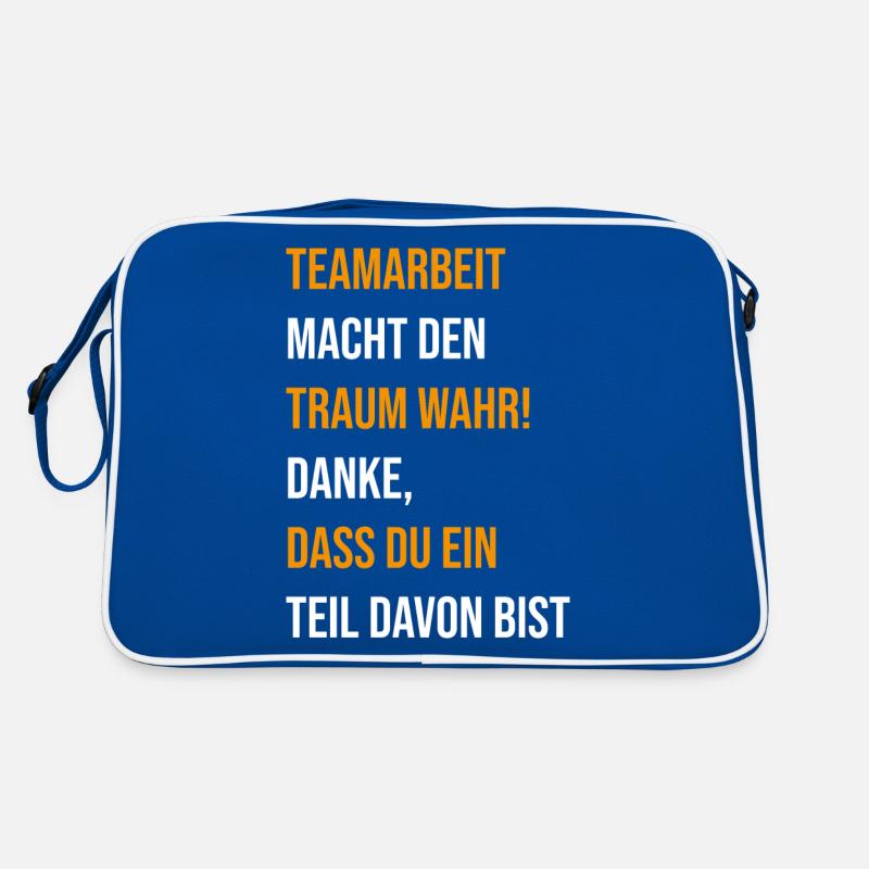 Work Colleague Colleague Teamwork Saying Gift Retro Bag