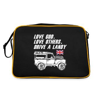 Conduisez un Landy - Sac Retro - noir/or - Dos