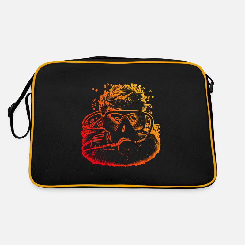 Diving Diver Scuba Diver Scuba Diver Scuba Diver Retro Bag