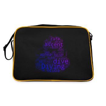Tauchen Scuba Tauchen Scuba Diver Diving - Retro Bag - black/gold - Back