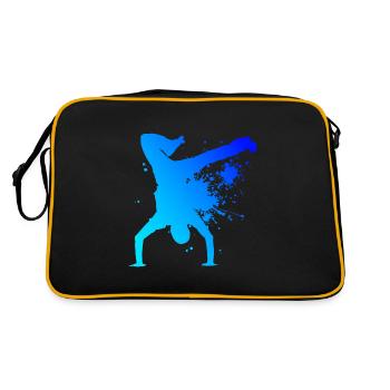 Breakdance Break Dance Women Men's Bboy - Retro Bag - black/gold - Back