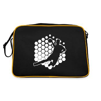 Women's Handball Men Handball Games Handball - Retro Bag - black/gold - Back
