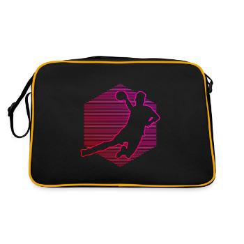 Handball Men Handball Games Women Handball Players - Retro Bag - black/gold - Back