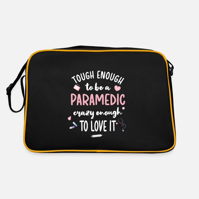 Paramedic Paramedic Paramedic Paramedic Rescue Worker Retro Bag