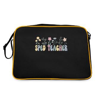 Enseignante en éducation de l’enfance en difficulté Éducation de l’enfance en difficulté École de l’enfance en difficulté - Sac Retro - noir/or - Dos