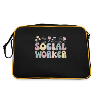 Social Workers Social Work Streetworker Team - Retro Bag - black/gold - Back