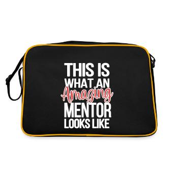 Personal Mentor Proud Mentor Appreciation - Retro Bag - black/gold - Back