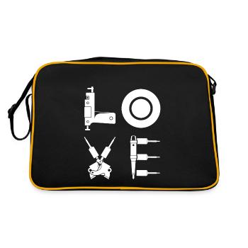 Tattoo Artist Tattoo Artist Gift Tatooist Tattoo - Retro Bag - black/gold - Back