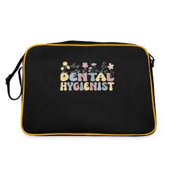 Dental hygienists Dental hygienists Oral hygiene - Retro Bag - black/gold - Back