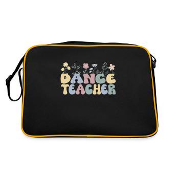 Dance Teacher Recognition Dance Teacher Dance Lessons - Retro Bag - black/gold - Back