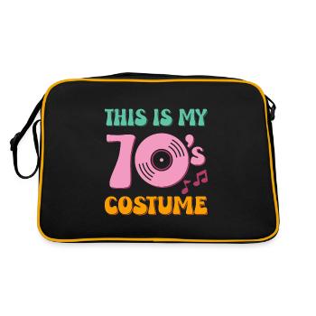 C’est mon costume des années 70 - Sac Retro - noir/or - Dos
