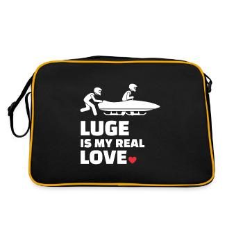 Ich Liebe Clean - Retro Tasche - Schwarz/Gold - Hinten