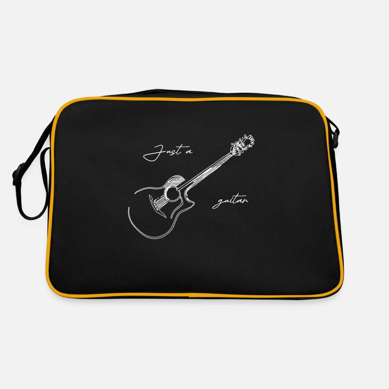 Just One Guitar - Minimalist Artwork Retro Bag