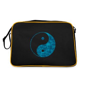 yin yang - Sac Retro - noir/or - Dos