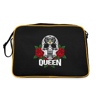 Skull Queen - Retro Bag - black/gold - Back