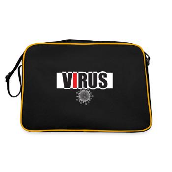 Virus - Retro Bag - black/gold - Back