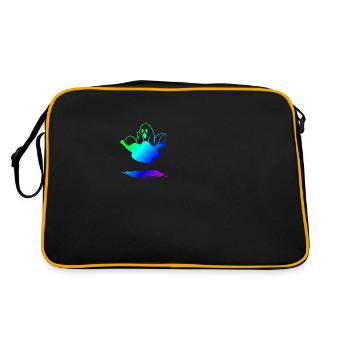 | fantôme Ébauche | ups | drôle - Sac Retro - noir/or - Dos