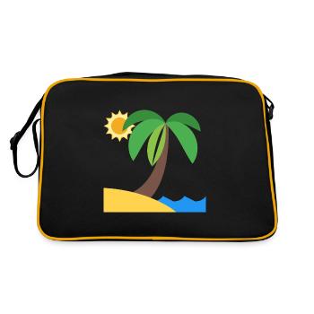 Île ensoleillée - Sac Retro - noir/or - Dos