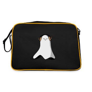 qui écoute de la musique - Sac Retro - noir/or - Dos