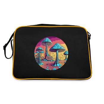 Vallée des champignons psychédéliques - Sac Retro - noir/or - Dos