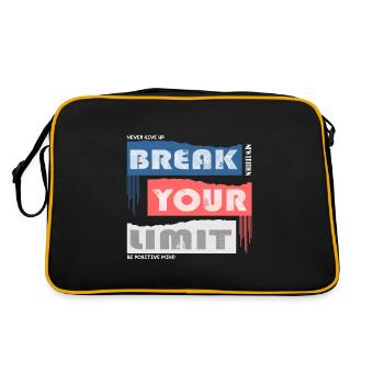 Break your Limits - Retro Bag - black/gold - Back
