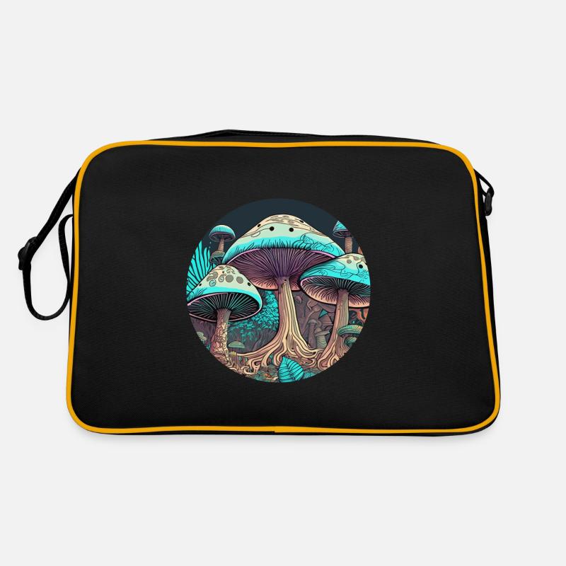 Jungle de champignons psychédéliques Sac Retro