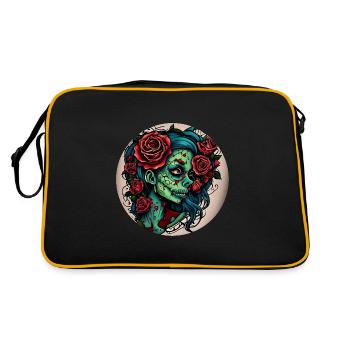 Zombie Girl - Retro Bag - black/gold - Back