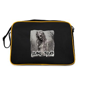 Living Dead / Zombie / Undead / Monster / Creepy - Retro Bag - black/gold - Back
