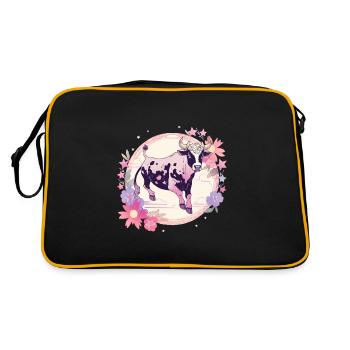 Purple moo moo - Retro Bag - black/gold - Back