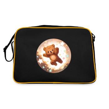 Teddy bear! - Retro Bag - black/gold - Back