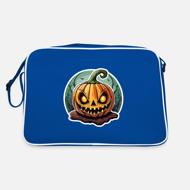 Finsterer Jack o' Lantern Kürbis Retro Tasche