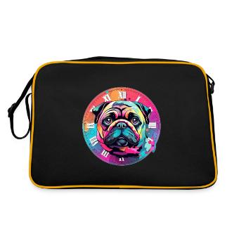 My beloved dog - Retro Bag - black/gold - Back