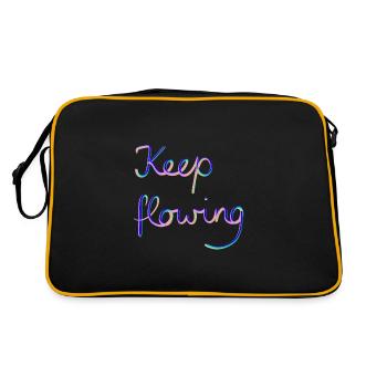 Continuez à couler - Sac Retro - noir/or - Dos