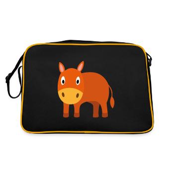 Vêtements et accessoires enfant cheval - Sac Retro - noir/or - Dos