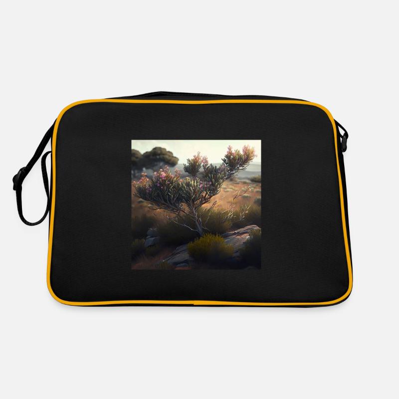 Outback blüht Retro Tasche