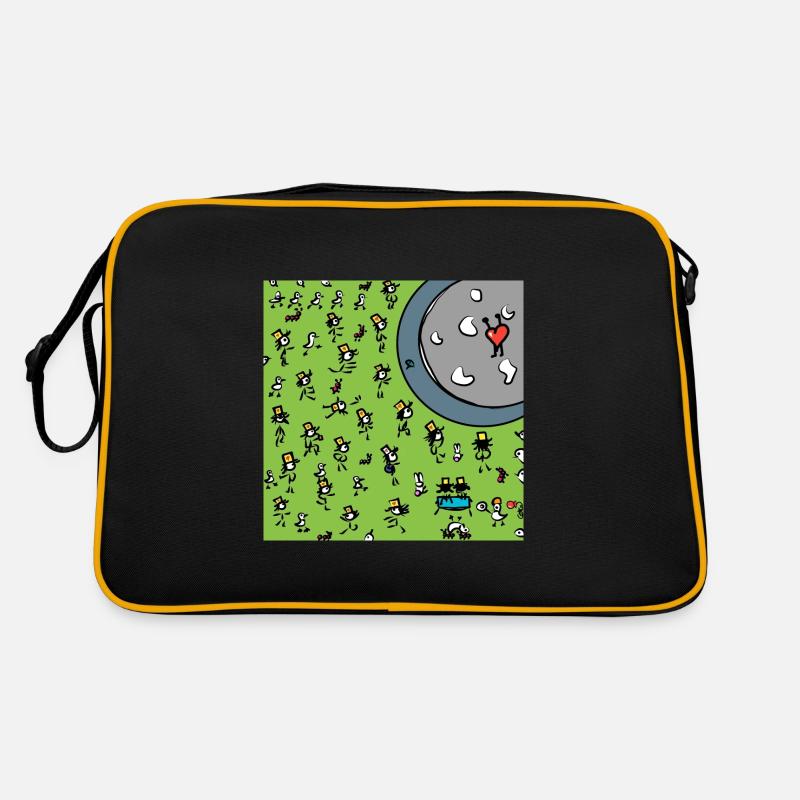 Kuoro-Konzert - Retro Tasche - Schwarz/Gold