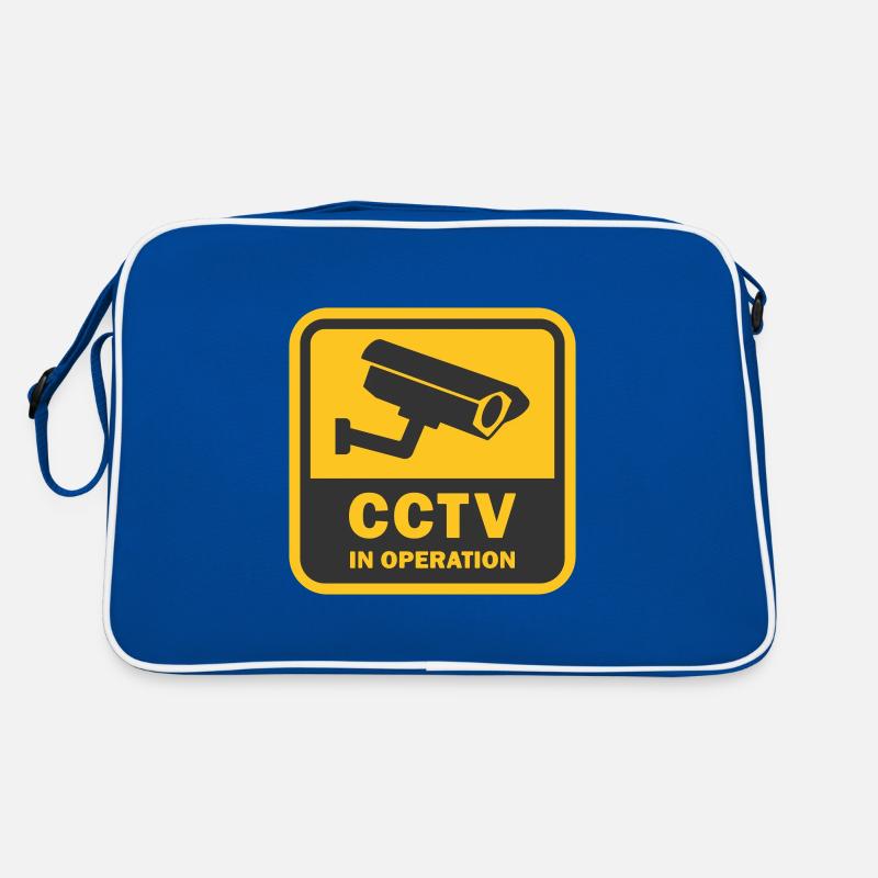 SECURITY CAMERAS IN USE - CCTV in operation Retro Bag
