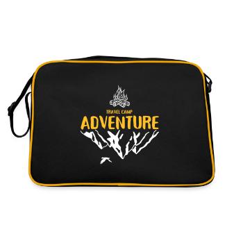 Travel Camp Adventure - Camping Outdoor - Retro Bag - black/gold - Back