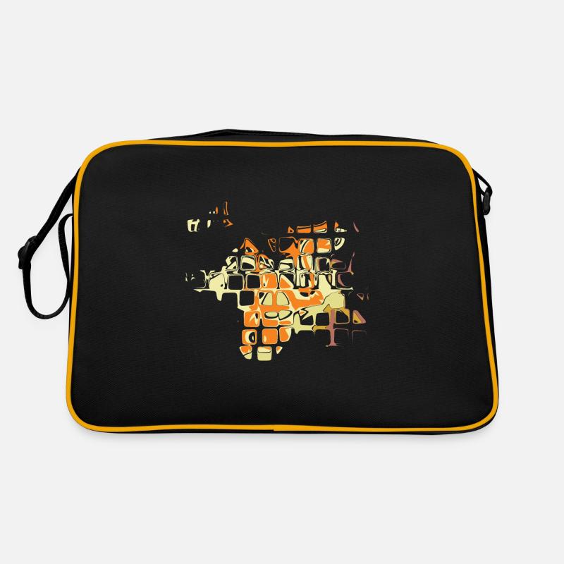 Retro - Retro Tasche - Schwarz/Gold