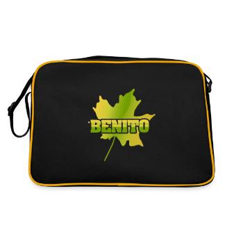 Benito à la feuille d’érable d’automne - Sac Retro - noir/or - Dos