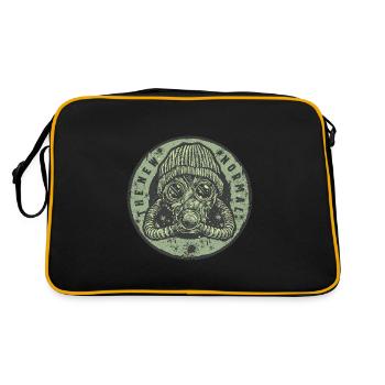 Masque masque à gaz coronavirus quarantaine vintage - Sac Retro - noir/or - Dos