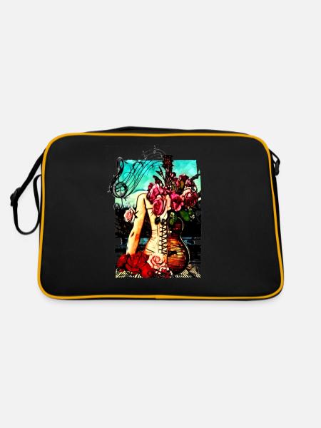 guitar hips - Retro Bag - black/gold