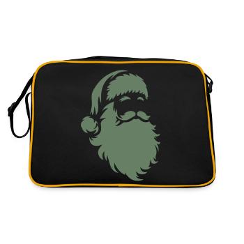 Silhouette du Père Noël : la magie de Noël - Sac Retro - noir/or - Dos