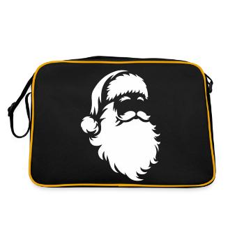 Silhouette du Père Noël : la magie de Noël - Sac Retro - noir/or - Dos
