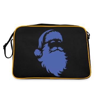 Silhouette du Père Noël : la magie de Noël - Sac Retro - noir/or - Dos