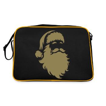 Silhouette du Père Noël : la magie de Noël - Sac Retro - noir/or - Dos