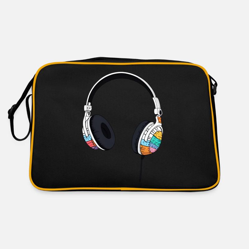 Kophörer Headset Comic Style Retro Tasche