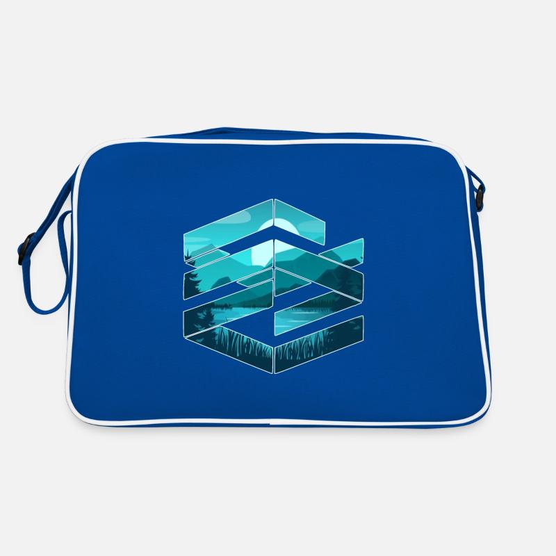 Paysage de conception graphique Sac Retro